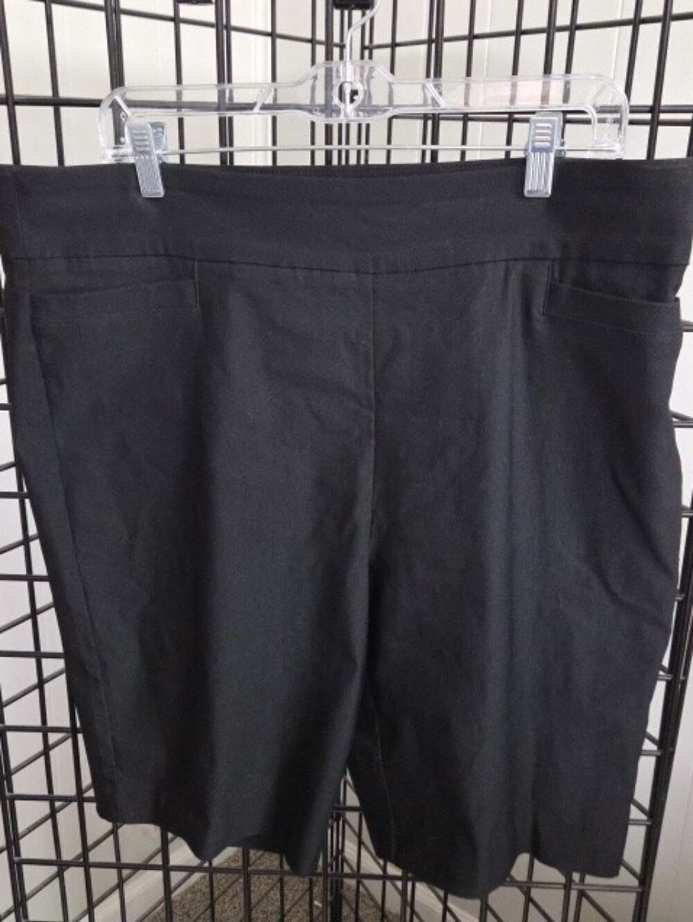 Kim Rogers Super-Stretch Bermuda Shorts Black 16P Tummy Control